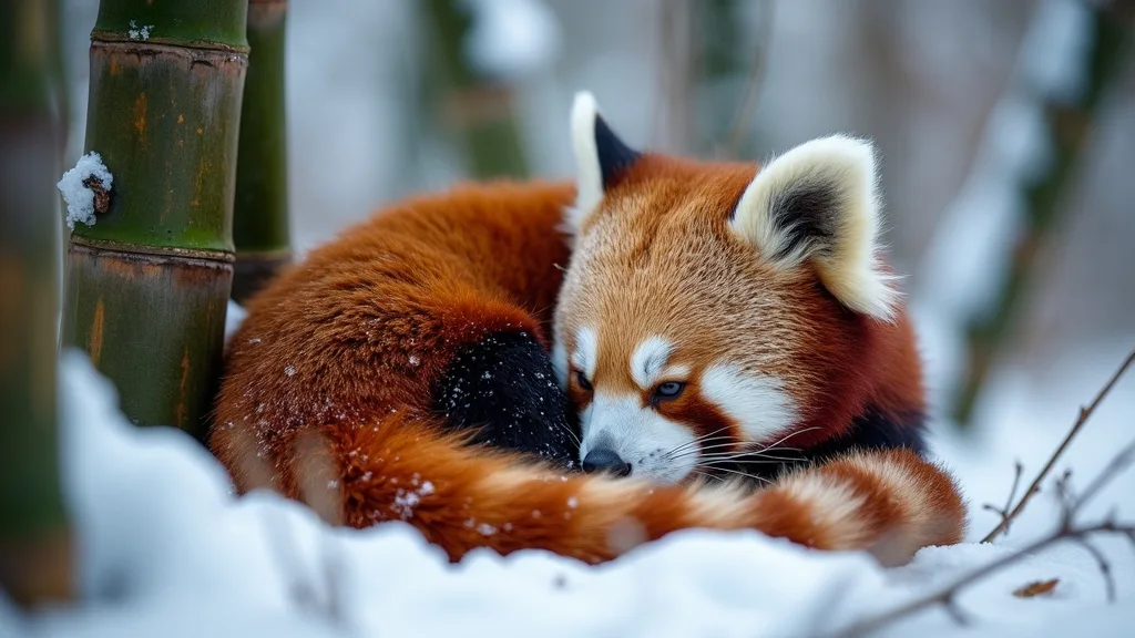 How Does The Red Panda’s Bushy Tail Function As An Adaptation To Harsh Climates