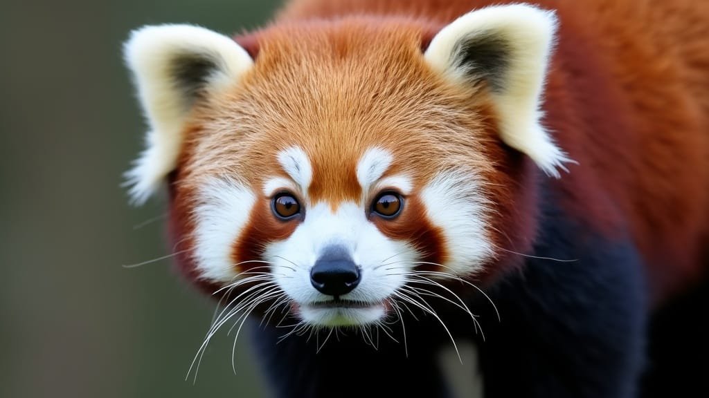 Physical Features of Red Panda Whiskers