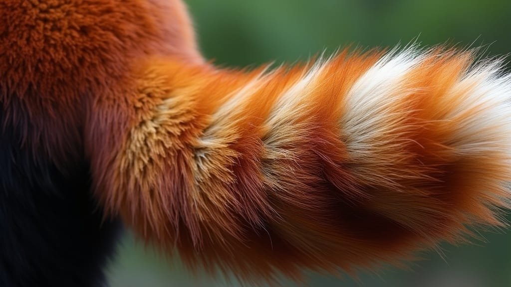 Unique Physical Features of Red Panda Tails