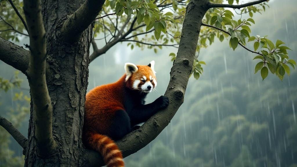 How Do Red Pandas Use Trees As Shelter From Predators And Weather