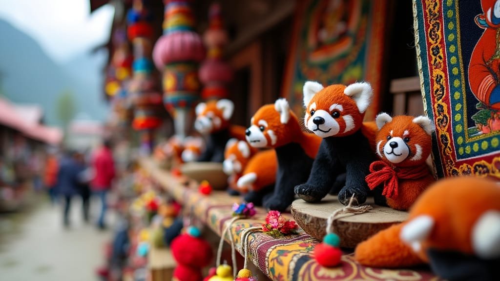 How Is the Red Panda Represented in Local Art and Handicrafts in Nepal