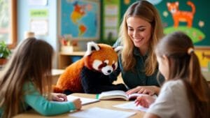 What Are the Benefits of Red Panda-Themed Educational Materials for Classrooms