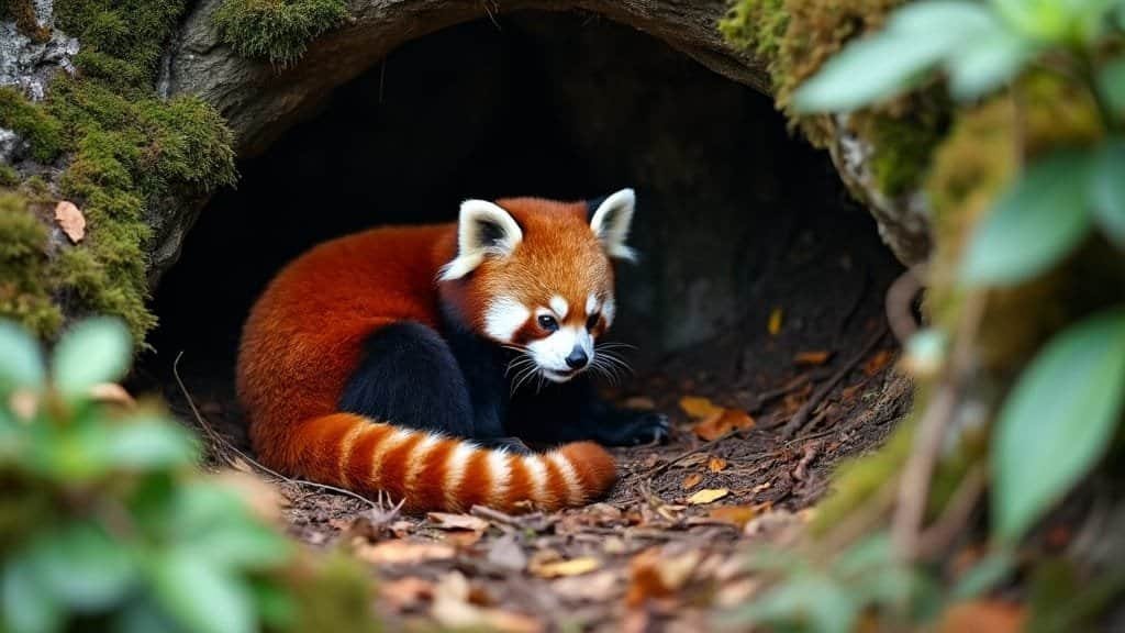 How Do Red Panda Mothers Prepare Their Dens for Giving Birth