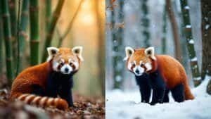 How Do Red Pandas Adapt Their Behavior Based on Seasonal Food Availability