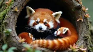 How Do Red Pandas Care for Their Newborn Cubs