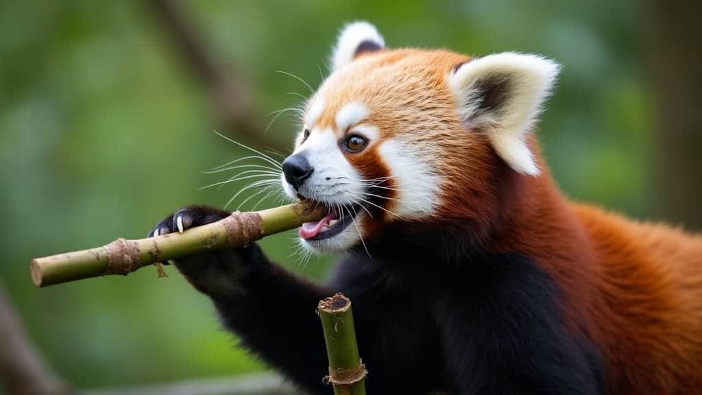 How Red Pandas Compensate for Bamboo’s Low Nutritional Value