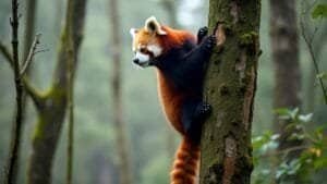 What Is the Significance of Tree Climbing in Red Panda Behavior