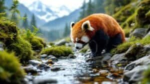 How Do Red Pandas Locate Water in High-Altitude Forests