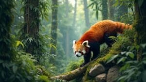 How Does Dense Vegetation Impact Red Panda Movement