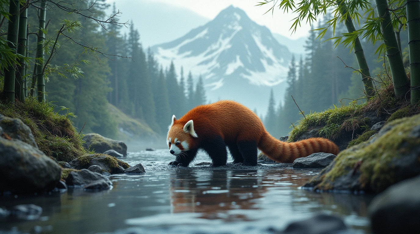 How Red Pandas Find and Use Water in High-Altitude Forests