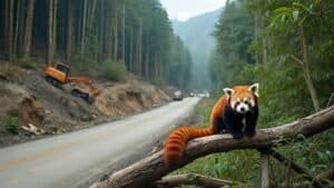 What Role Do Road Developments Play In The Decline Of Red Panda Populations